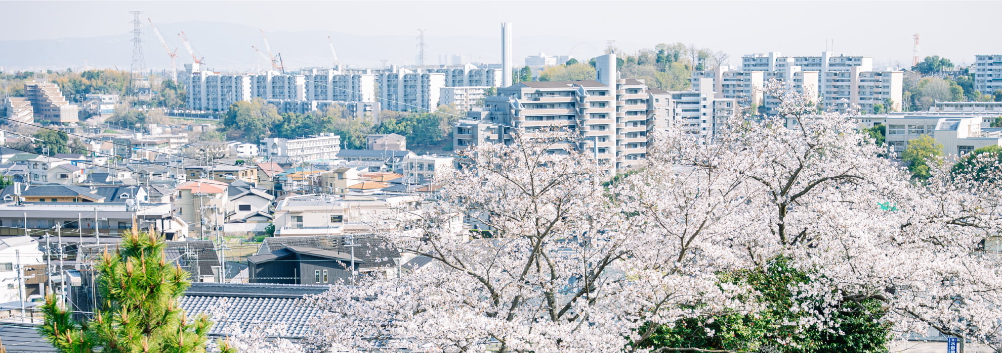 大阪箕面市の町並み